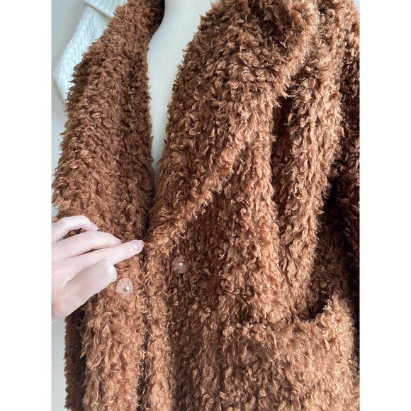 Divided brown teddy coat, size M - Picture 7 of 12